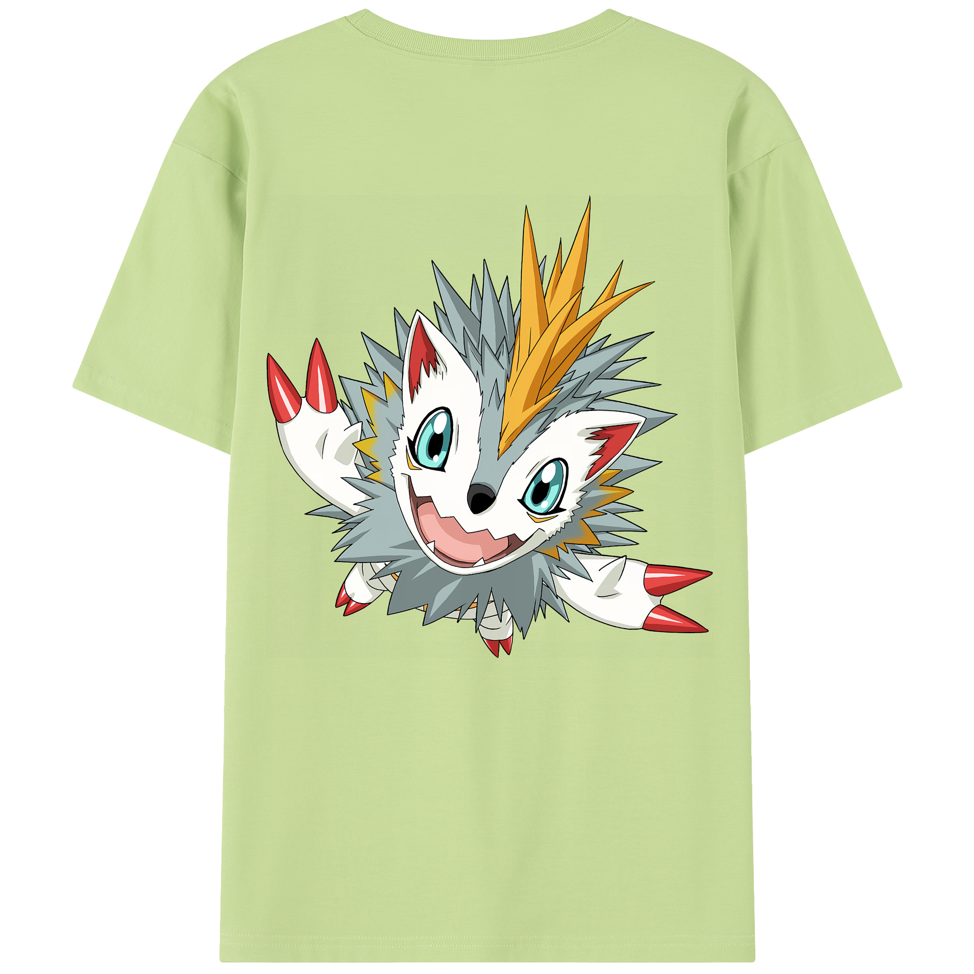 （画像用） Digimon デジタルモンスター/デジモン 綿100％半袖Tシャツ（背面プリント）